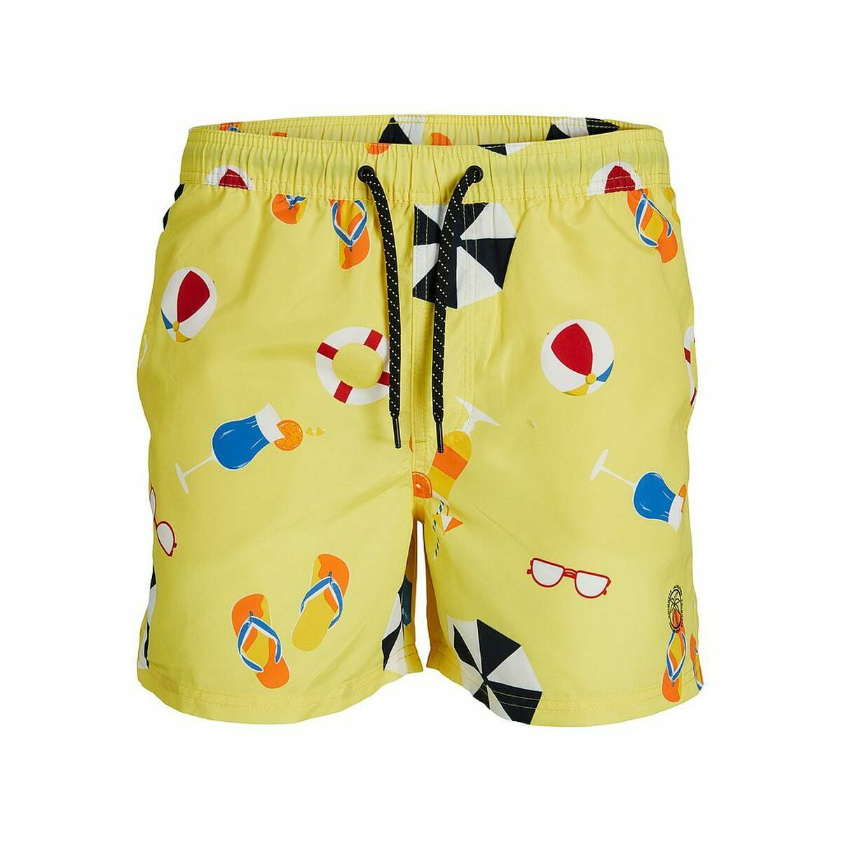 Badetøj til Mænd Jack & Jones  BIG PRINTS 12227754 Gul